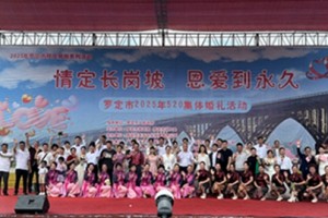 情定长岗坡！广东省罗定市举行“520”集体婚礼 倡导婚俗新风