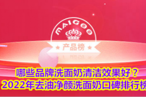 <strong>哪些品牌洗面奶清洁效果好？2022年去油净颜洗面奶口碑排行榜</strong>
