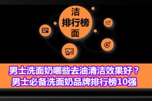 <strong>男士洗面奶哪些去油清洁效果好？男士必备洗面奶品牌排行榜10强</strong>