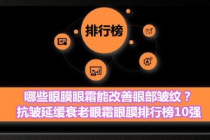 哪些眼膜眼霜能改善眼部皱纹？抗皱延缓衰老眼霜眼膜排行榜10强