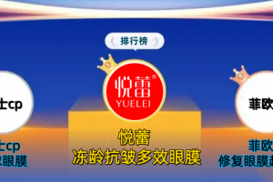 眼部紧致提拉哪些眼膜口碑好？2025年抗皱淡纹眼膜排行榜十强