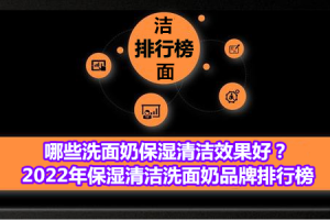 <strong>哪些洗面奶保湿清洁效果好？2022年保湿清洁洗面奶品牌排行榜</strong>